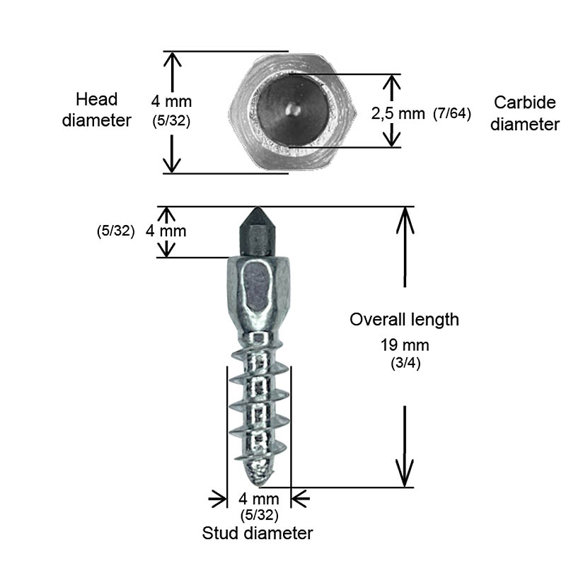 iGrip Skruvdubb (ST-R) 19 mm